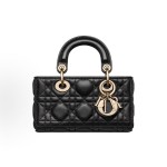 DIOR迪奥 Lady D-Joy 戴妃包 单肩包斜挎包 ⼿提包 超迷你 女款 黑色